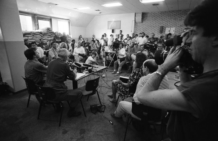 UNPROFOR briefing, Sarajevo