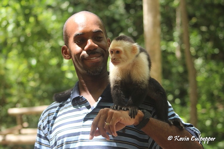 White-faced Capuchin and me
