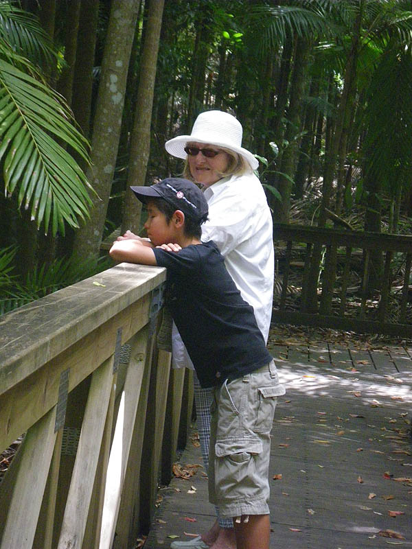 With Nanny in the rainforest