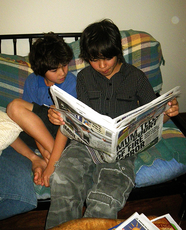 The boys, August 2010
