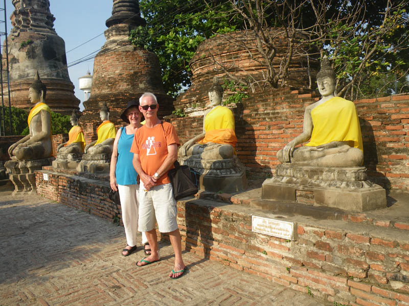 Leonie and Philip at Ayutthya