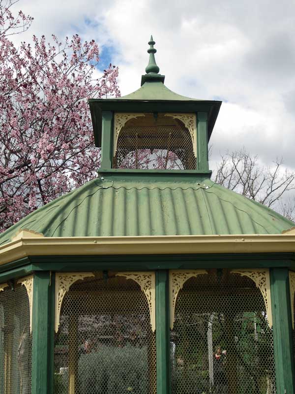 Detail, birdhouse, Buda historic home, Castlemaine, Victoria