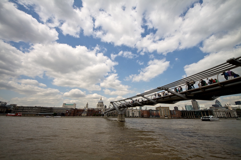 The Millenium Bridge, Bankside, London