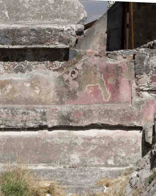 Red paint and Stucco