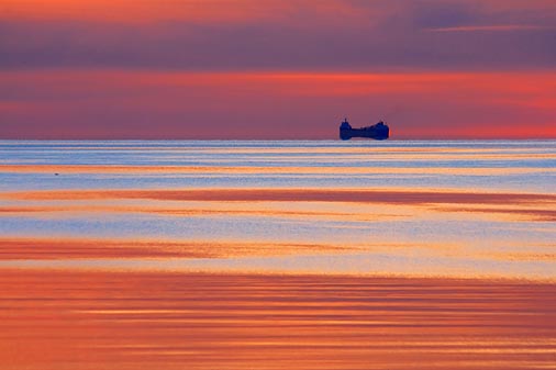 Freighter At Sunset 20081019