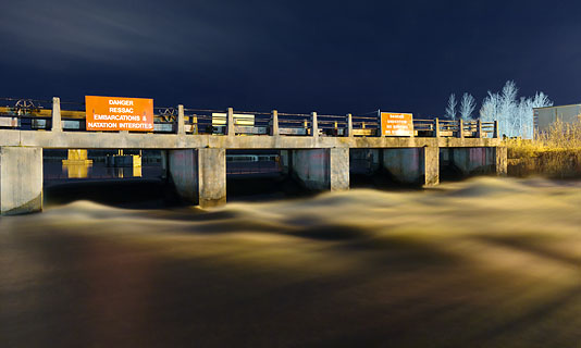 Detached Lock Overflow Dam 22583