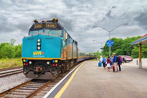 Westbound Train Arriving 25745