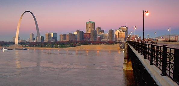 Saint Louis Skyline At Dawn 70542