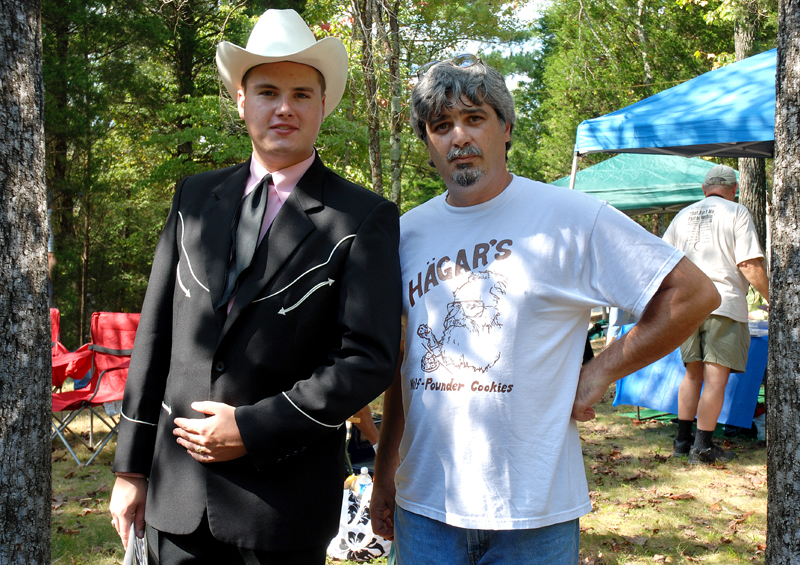 Kody Norris with Wisconsin Bluegrass Promoter Brad Klabunde