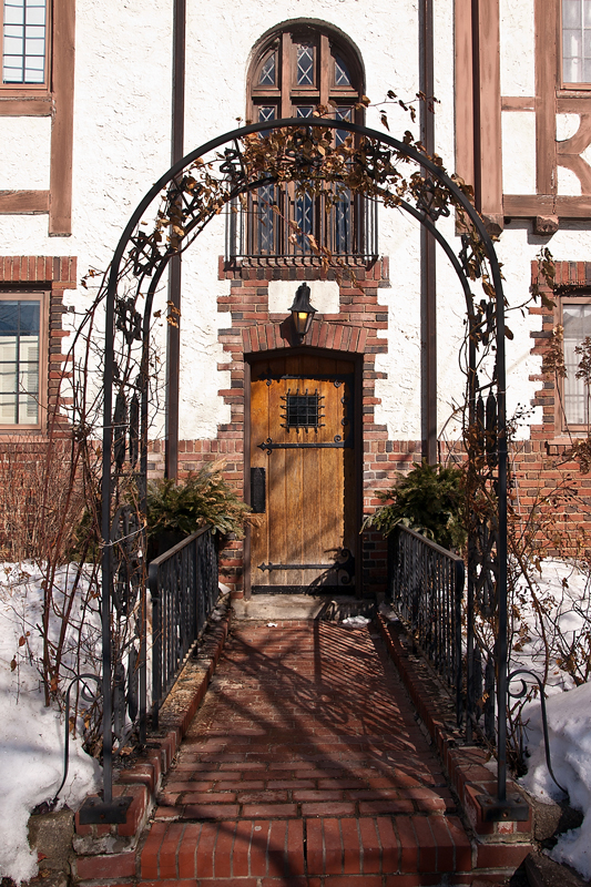 One of the doors to the Red Coach Inn 