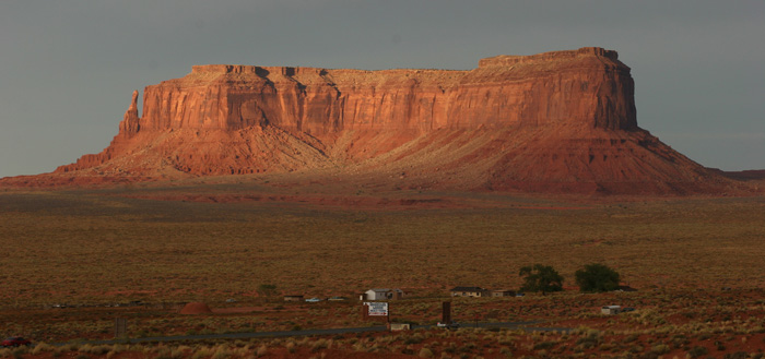 VIEW FROM GOULDINGS AT SUNDOWN