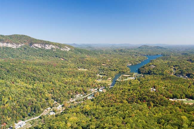 view from Chimney Rock