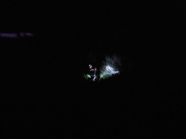 The following pictures are Tims.....This is my flashlight at 4 am.