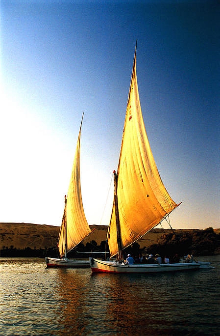 Twin Falouka on the nile