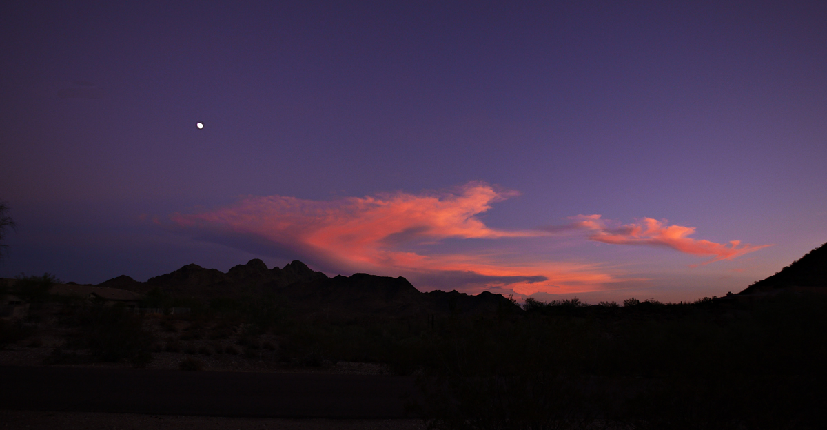 Moonrise, Phoenix Mountain Preserve, Phoenix, Arizona, 2010