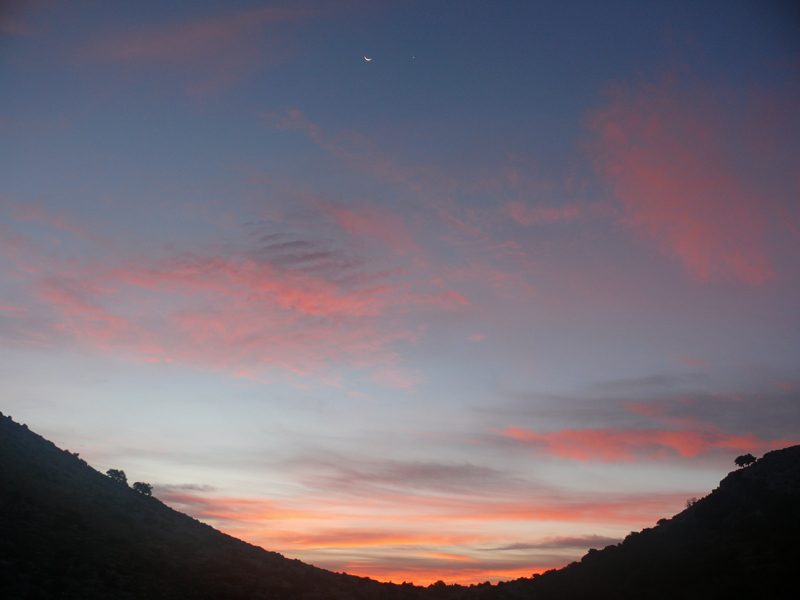 Amanece en la casa del Aljibe