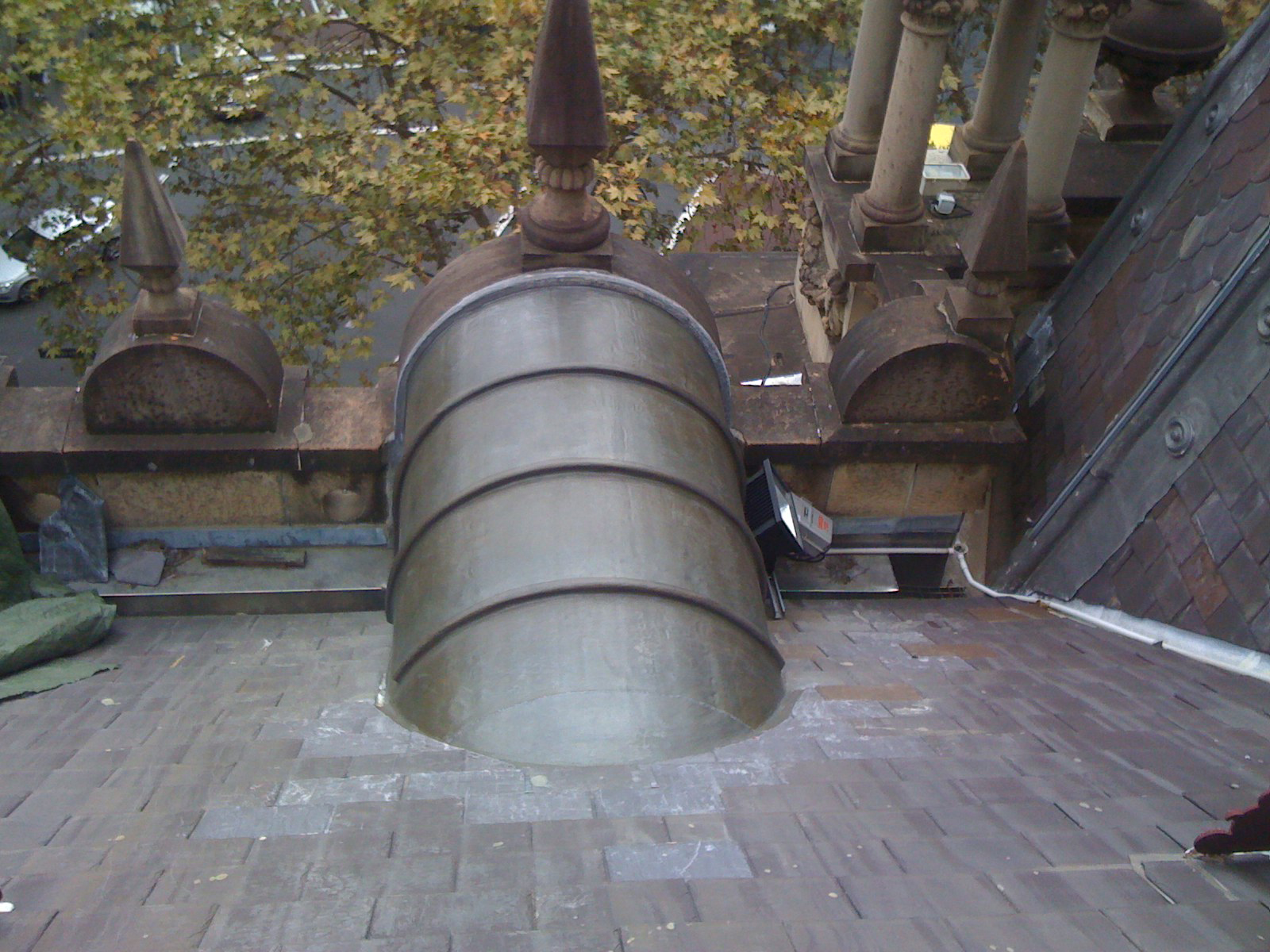 Hand formed lead roof The Sydney Town Hall.jpg