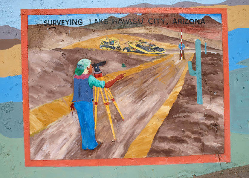 Surveying LHC (mural)