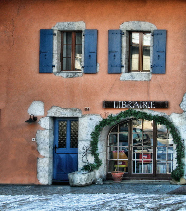 The book-shop of a well educated village....