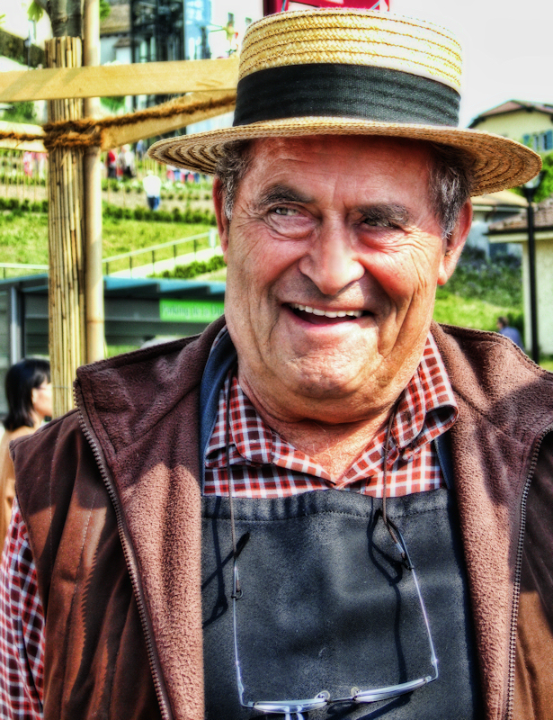 Portrait of a merry vine-dresser