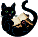 small cat with books.gif