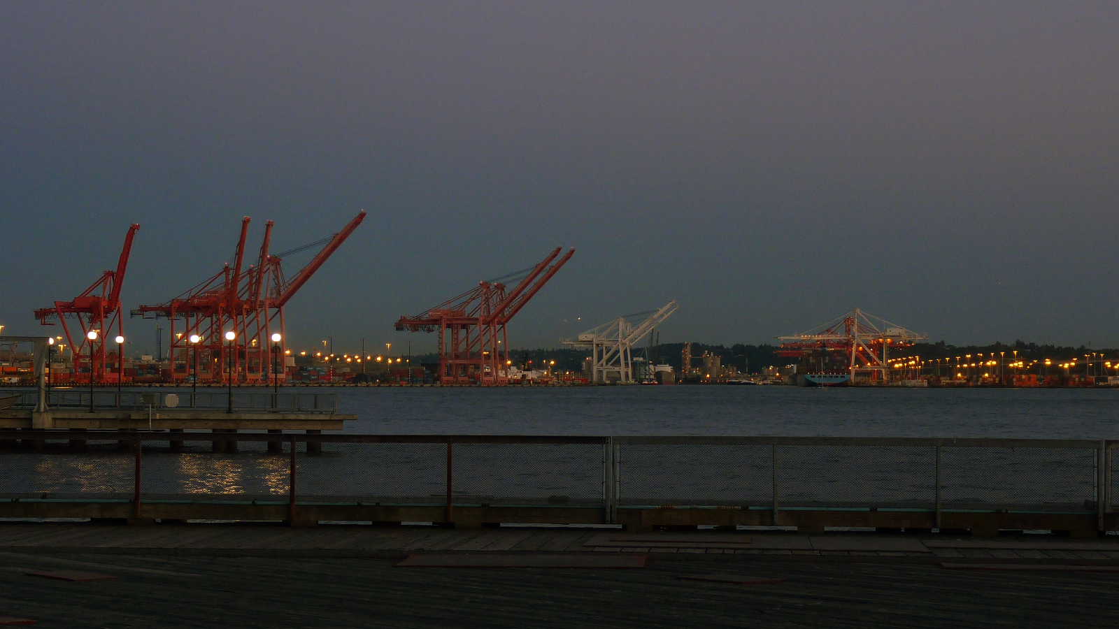 Looking off the piers