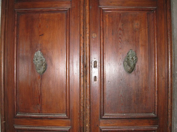 Doors at Palazzo Papadopoli (site of Ukrainian pavillion)