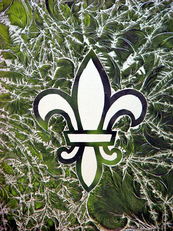 fleur de lys  l'glise