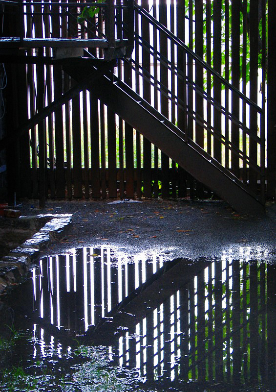 la barrire et son reflet