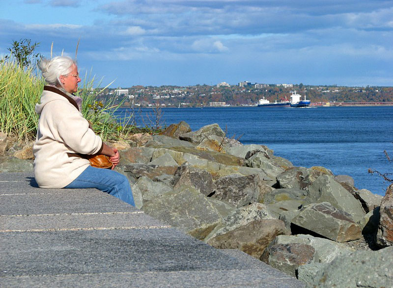 regard sur le fleuve