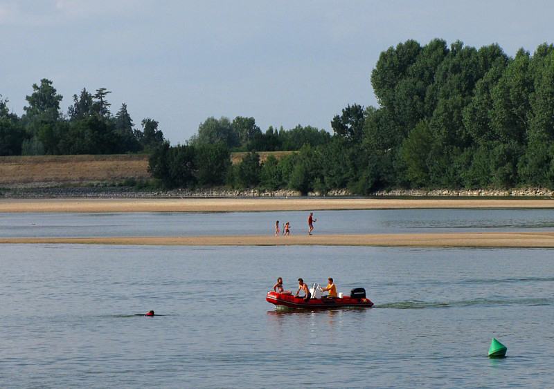 marche sur les sables de la Loire