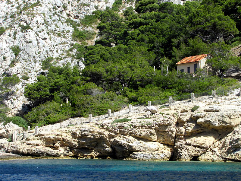 Une maison dans la calanque de Morgiou