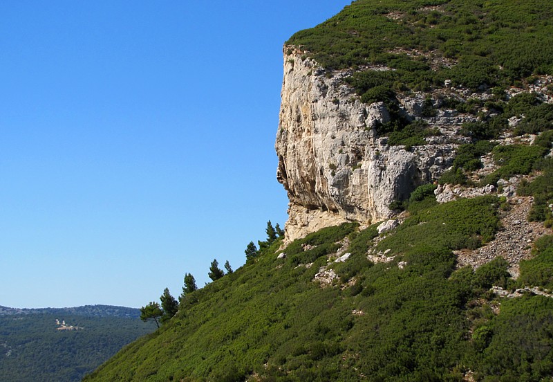 falaises et pente douce