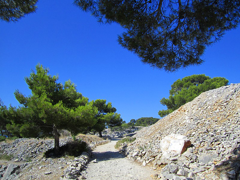 le sentier sur la presqu'ile