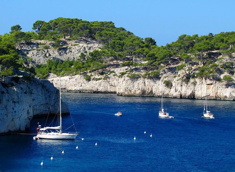 Le bleu azur des calanques