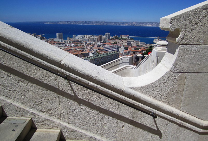le cadrage de l'escalier