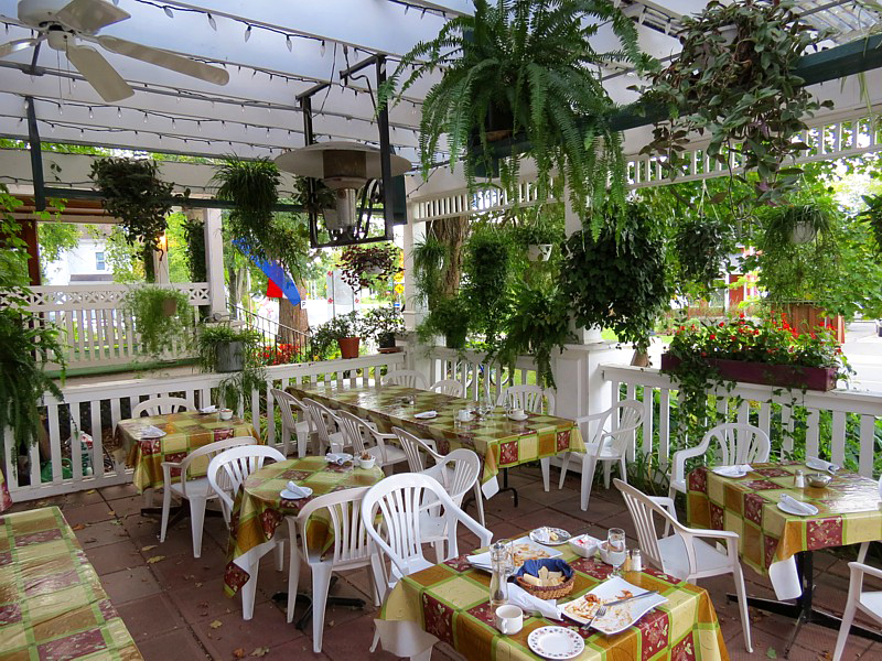 la terrasse du restaurant