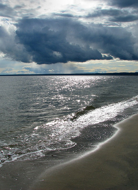 ciel orageux sur Pointe aux Outardes