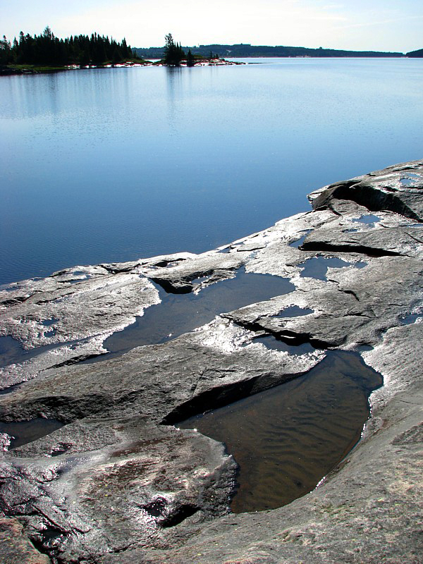 mare basse  l'embouchure de la Manicouagan