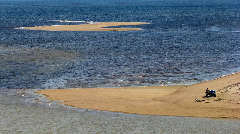 pche sur le sable