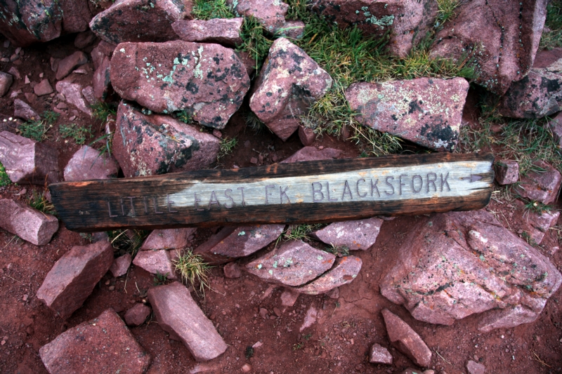 Old trail sign on Squaw Pass