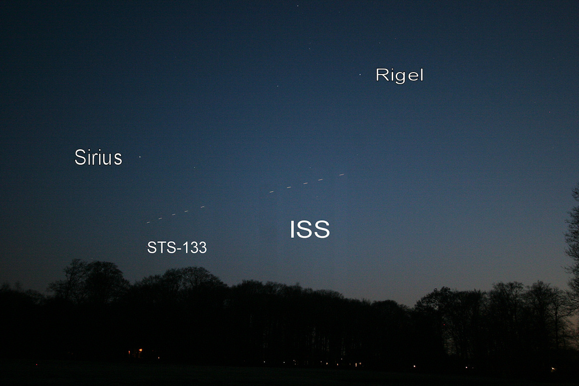 DeBilt, Houdringe: ISS + STS133 (Discovery), 8 maart 2011
