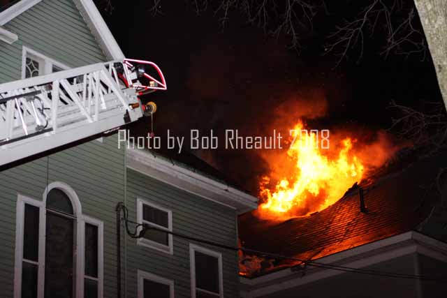 Worcester, MA - 3rd Alarm - 43 and 47 Lancaster St - 1/23/2008