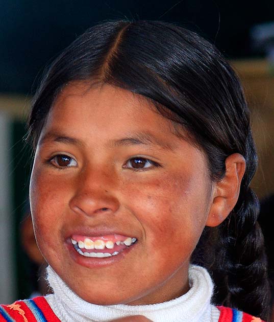 A resident of Uros