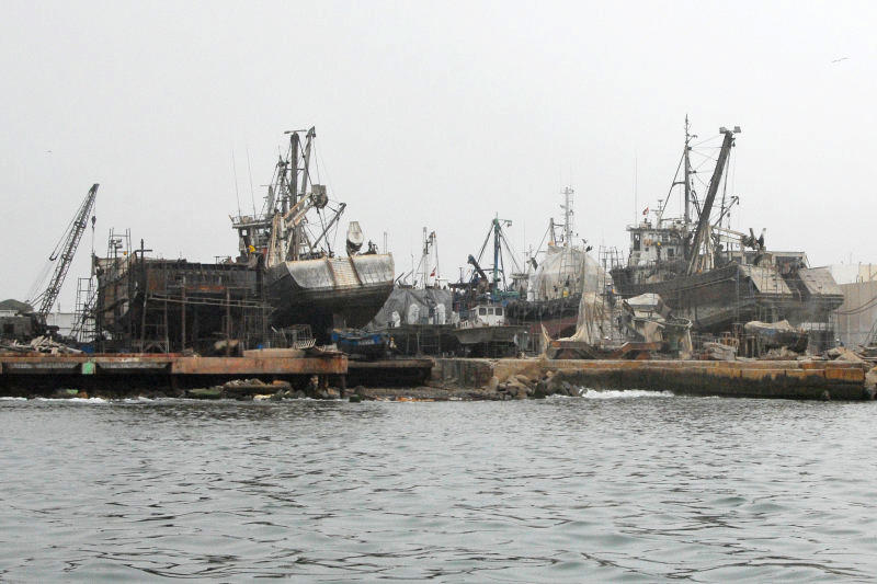 Drydock for fishing boats