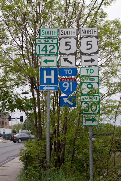 Brattleboro directional signs