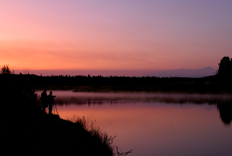 Photographer Waiting Sunrise