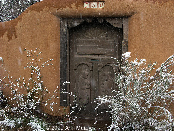 Snowy spring day