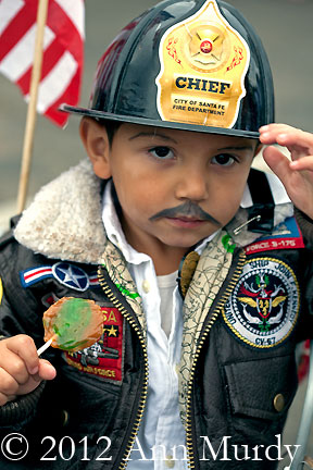 Little Boy dressed as Fire Chief