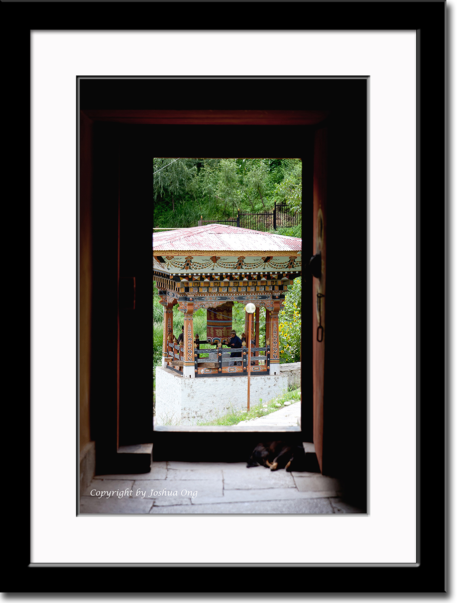 Prayer Wheel at Simthoka Dzong